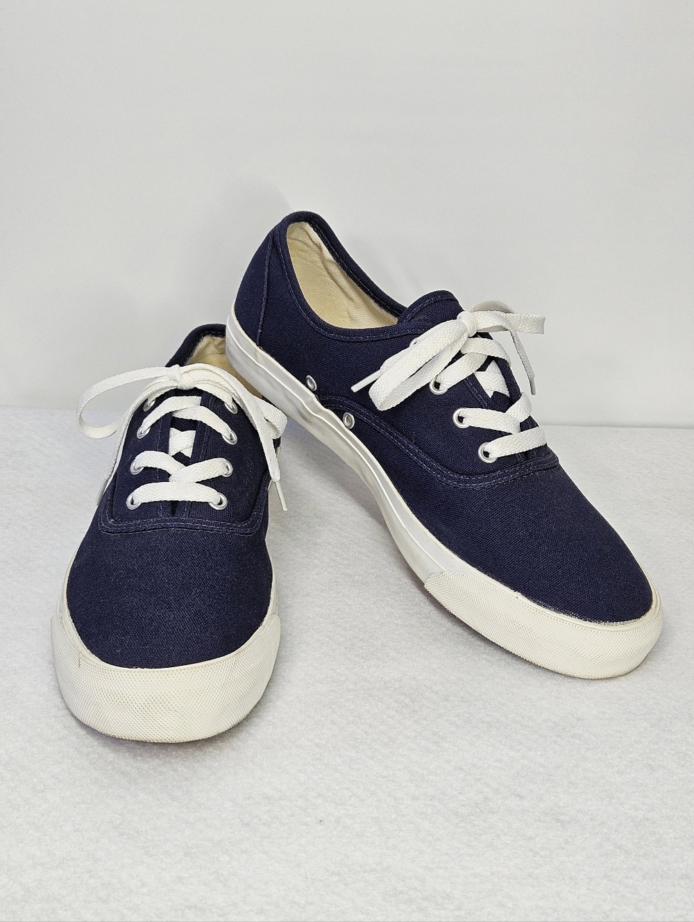 Pro Keds Size 9 Sneakers Blue Navy Cotton Canvas Flats Lace-up Low Top Tennis